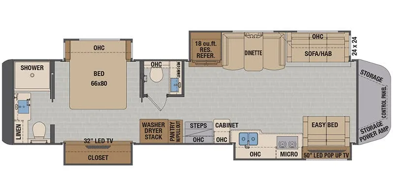 Renegade RV XL X45DBM floor plan