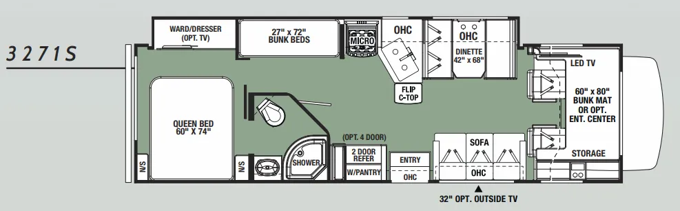 Forest River Forester 3271S floor plan