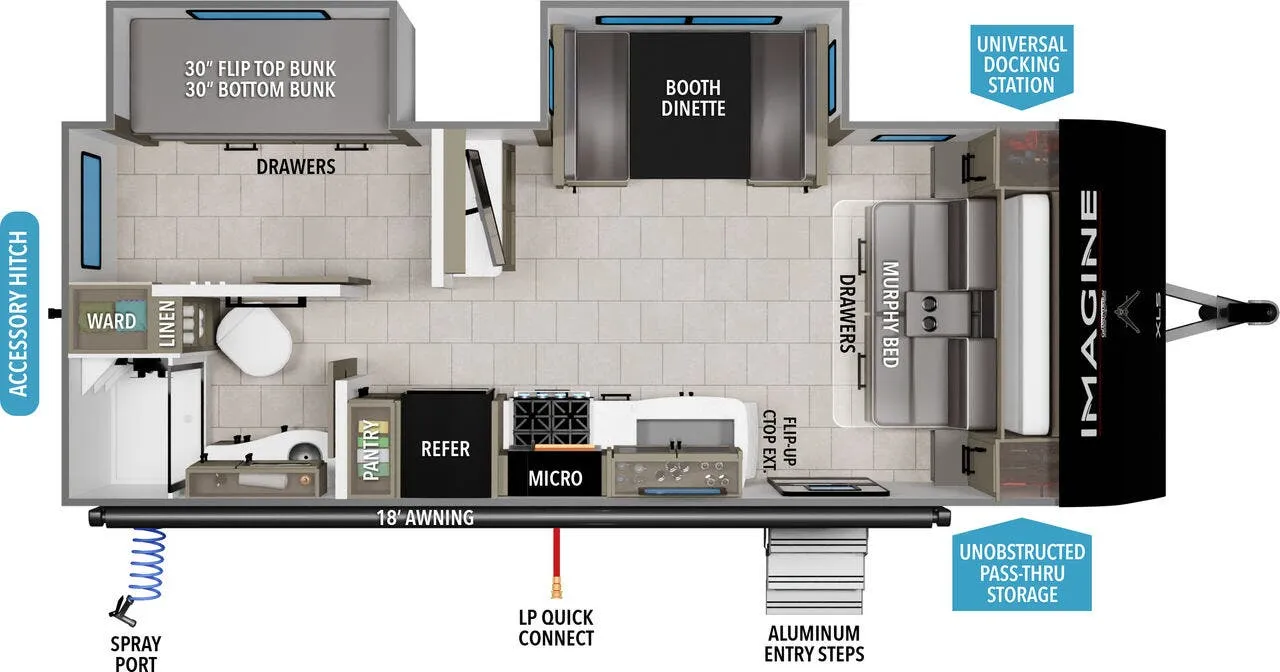 Grand Design Imagine XLS 22BHE floor plan