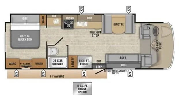 Entegra Coach Esteem 30X floor plan