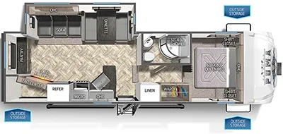 Palomino Puma 257RESS floor plan