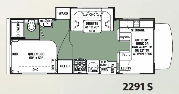 Forest River Forester 2291S floor plan