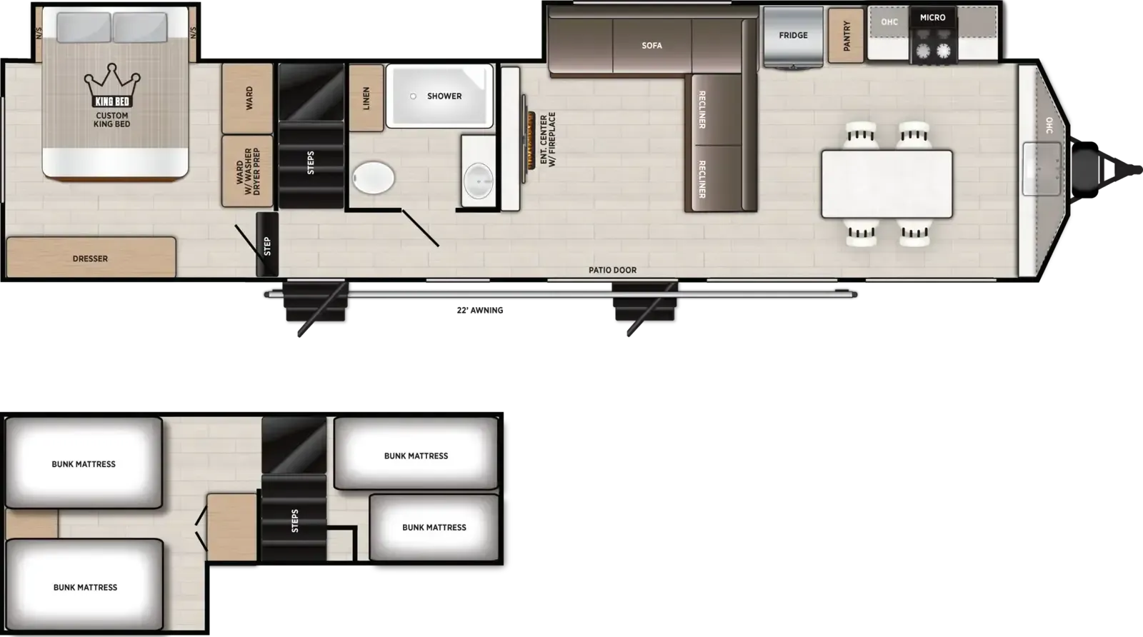 Forest River Salem Grand Villa 40FKP floor plan