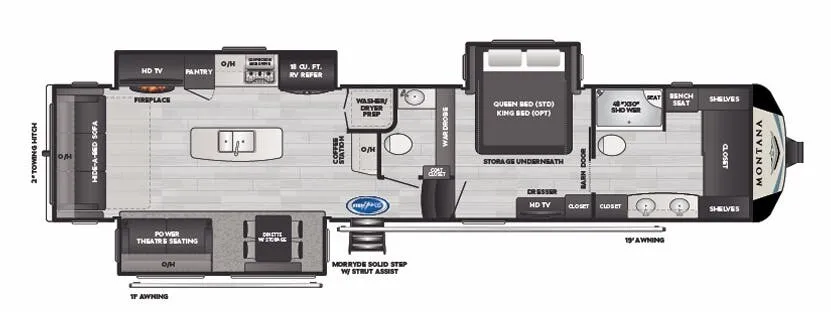 Keystone Montana 3930FB floor plan
