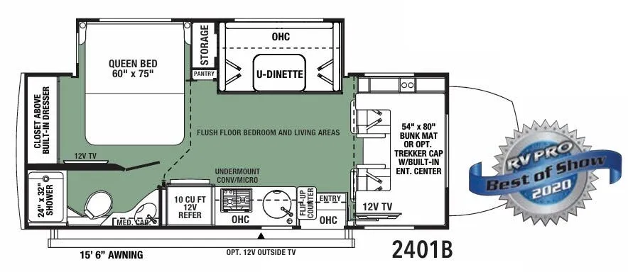 Forest River Forester MBS 2401B floor plan