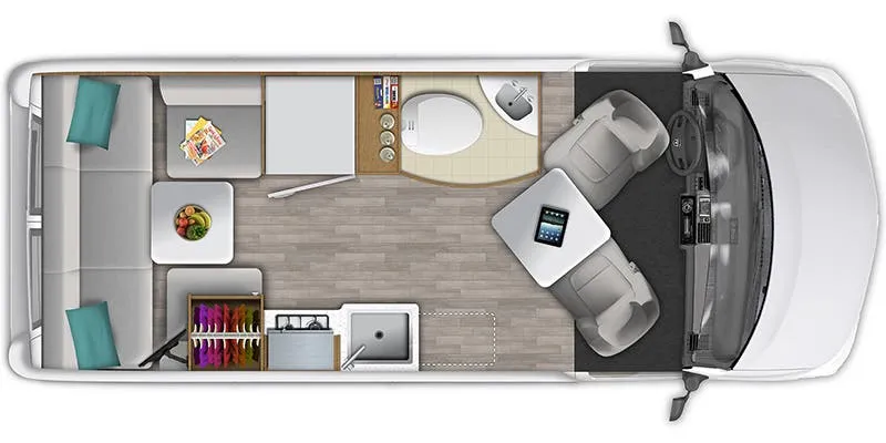 Roadtrek Play SRT Base floor plan