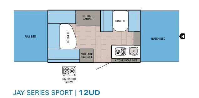 Jayco Jay Series Sport 12UD floor plan