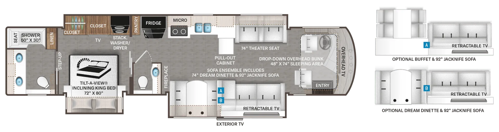 Thor Motor Coach Venetian F42 floor plan
