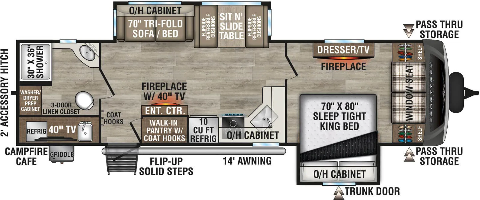 Venture RV SportTrek Touring Edition STT292VRB floor plan