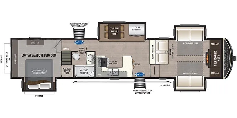 2021 Keystone Montana High Country 376FL - Floor plan