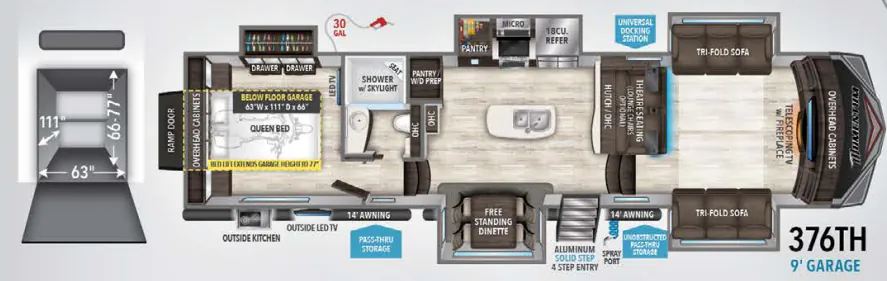 Grand Design Momentum 376TH floor plan