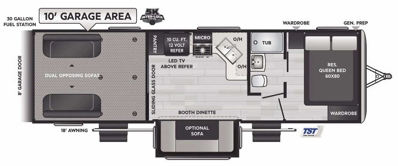 Keystone Fuzion Impact 28V floor plan