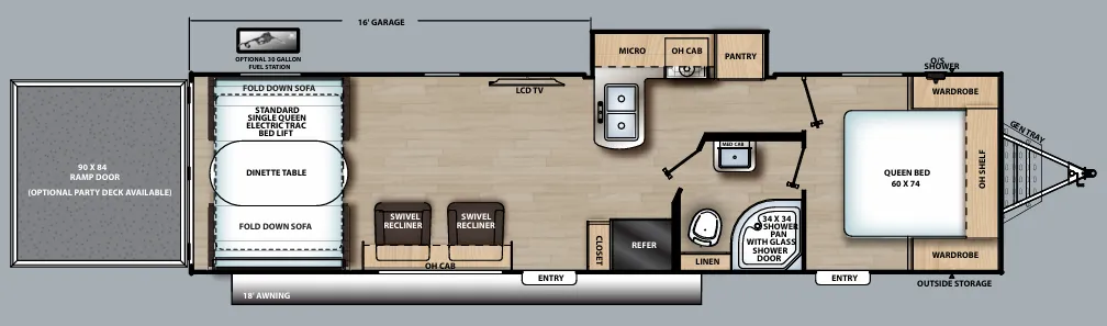 Coachmen Catalina Trail Blazer 30THS floor plan