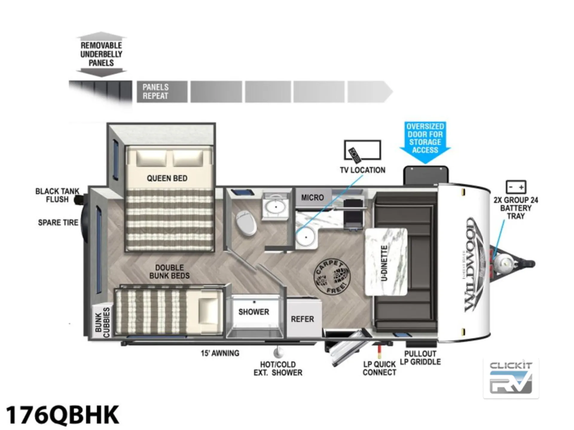 2023 Forest River Wildwood FSX 176QBHK - Photo 3