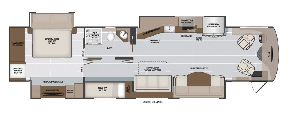 Holiday Rambler Armada 40P floor plan