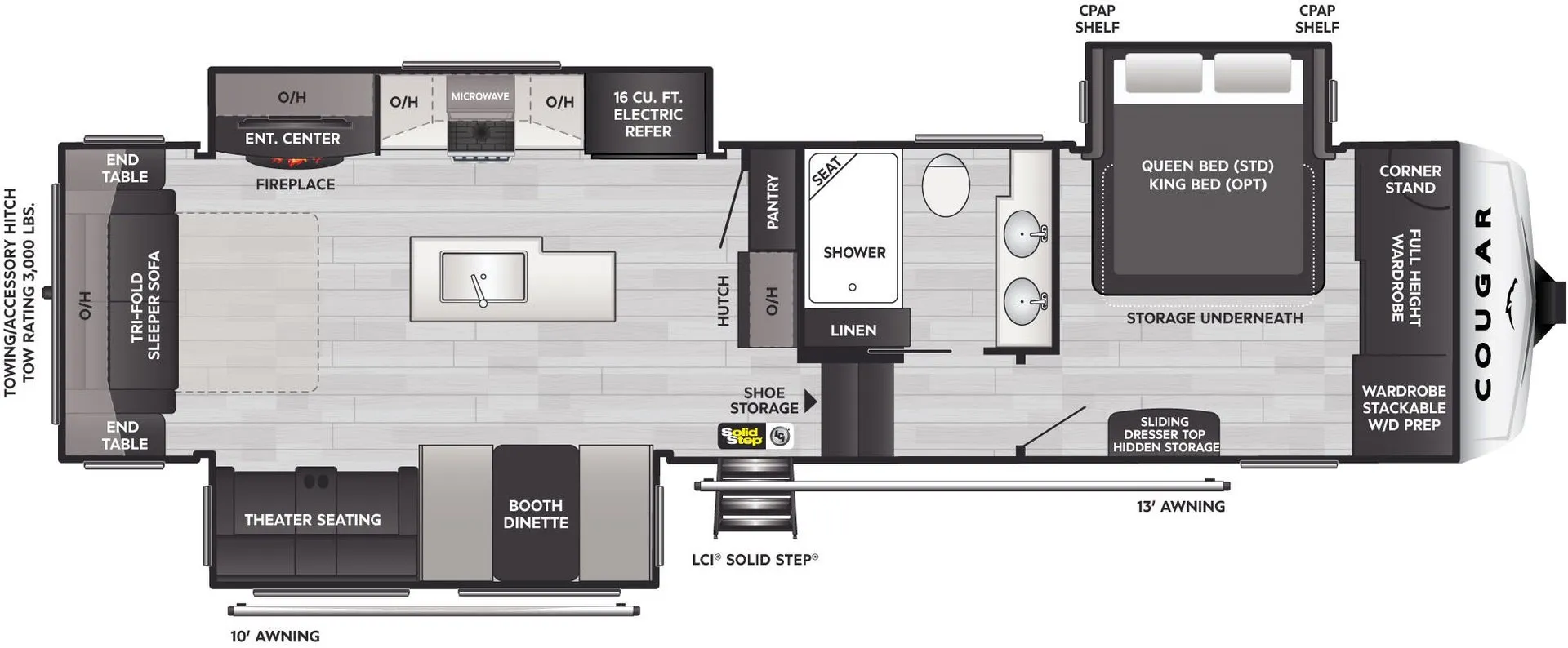 2024 Keystone Cougar 316RLSSE - Floor plan