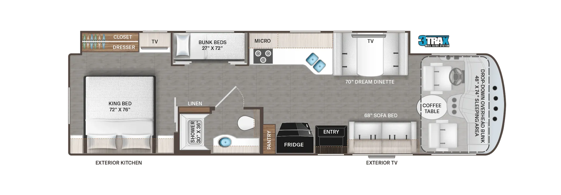 Thor Motor Coach Indigo BB35 floor plan