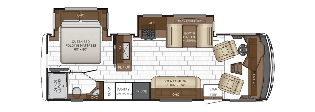 2026 Newmar Bay Star Sport 2813 floor plan