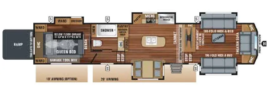 Jayco North Point 385THWS floor plan