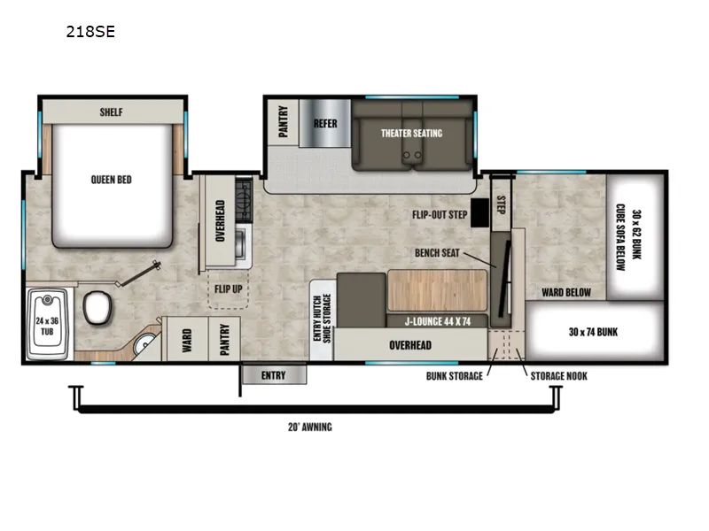 2026 Coachmen Chaparral Lite 218SE - Photo 3