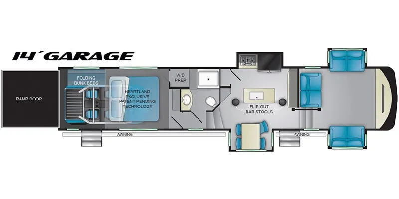 Heartland Cyclone CY 4214 THG floor plan