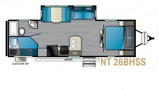 Heartland North Trail 26BHSS floor plan
