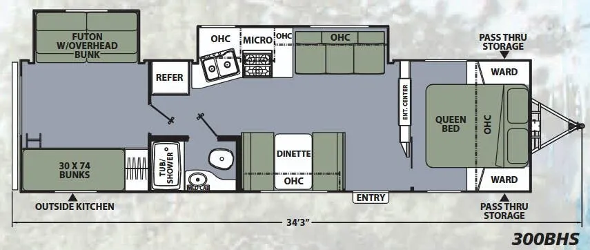 Coachmen Apex Ultra-Lite 300BHS floor plan