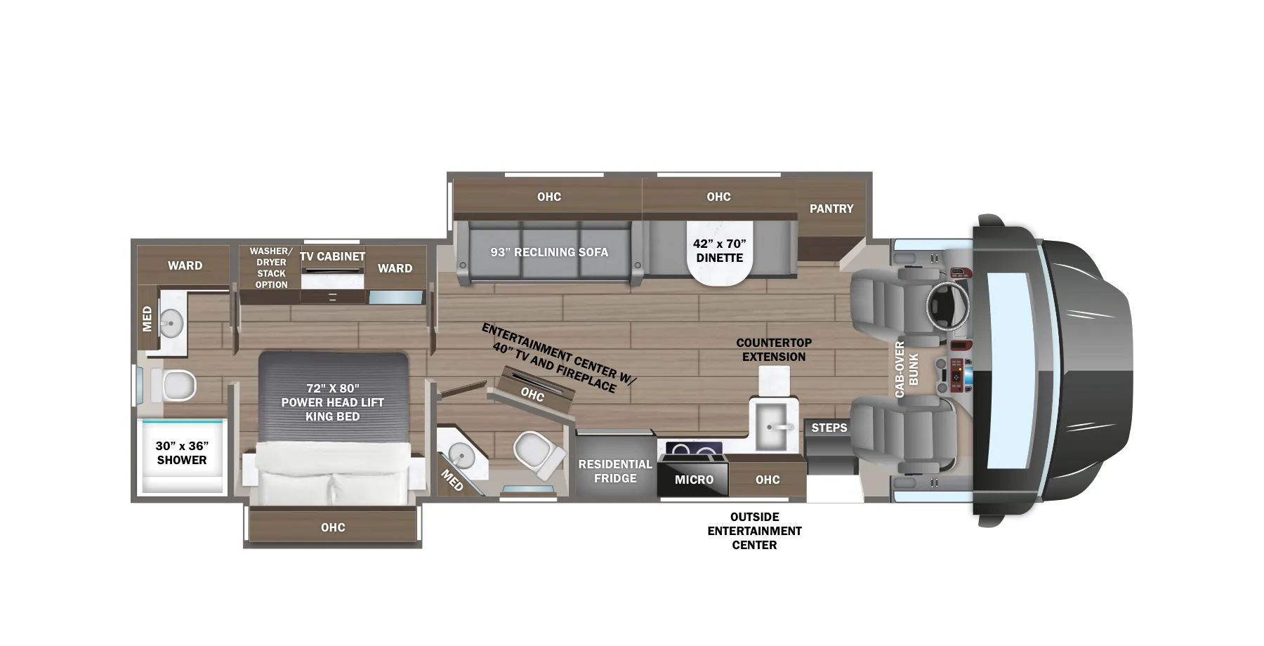 Jayco Seneca Prestige 37K floor plan