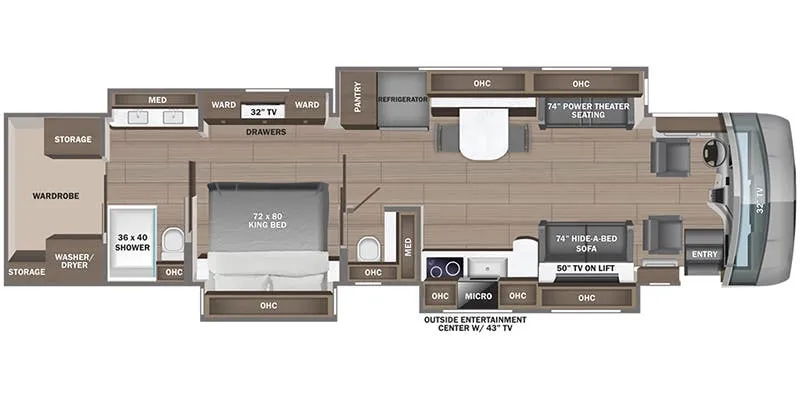 2024 Entegra Coach Anthem 44D - Floor plan
