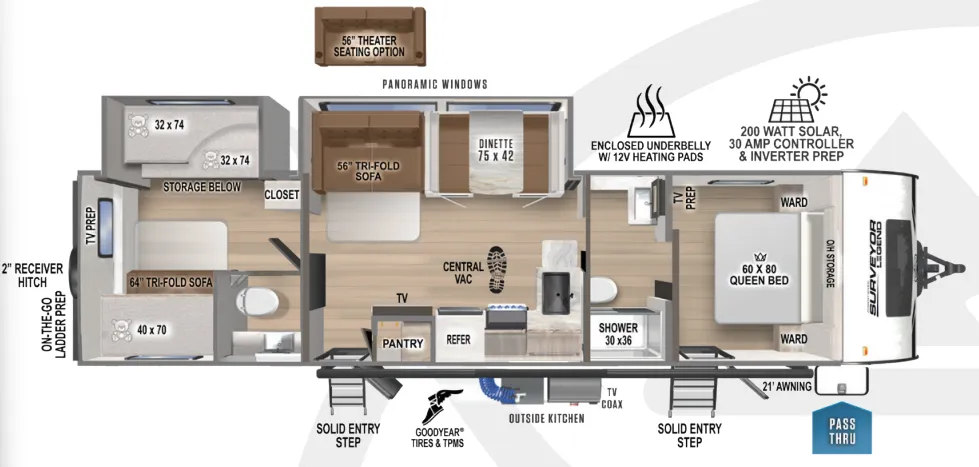 Forest River Surveyor Legend 303BHLE exterior