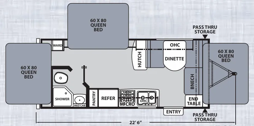 Coachmen Apex Nano 20X floor plan