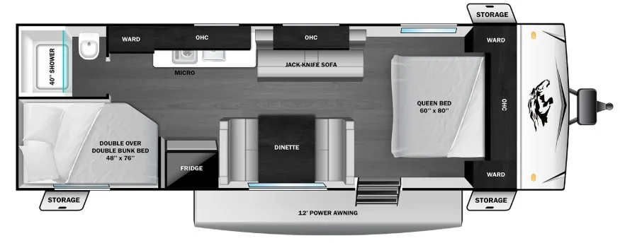 2026 Open Range Open Range Colt 25BH floor plan