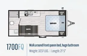 Keystone Springdale 1700FQ floor plan