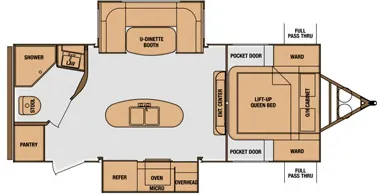 Cruiser RV Radiance 21RBIK floor plan