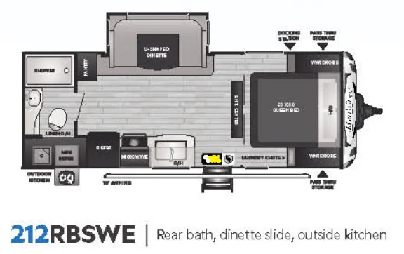 Keystone Bullet 212RBSWE floor plan