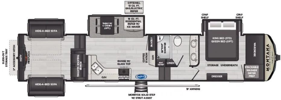 Keystone Montana High Country 373RD floor plan