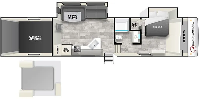 Forest River Cardinal 40SA floor plan