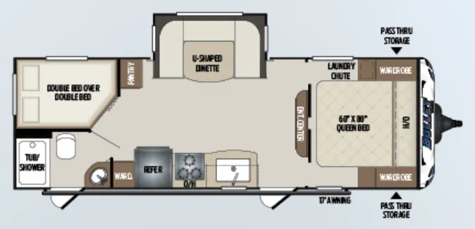 Keystone Bullet 247BHSWE floor plan