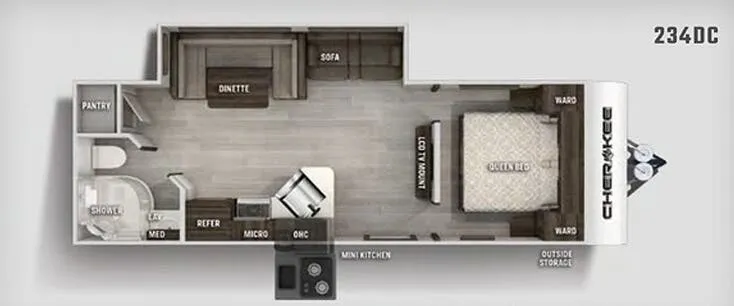 Forest River Cherokee 234DC floor plan