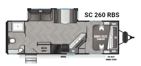 Cruiser RV Shadow Cruiser 260RBS floor plan