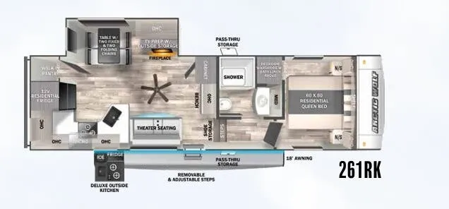 Forest River Cherokee Arctic Wolf 261RK floor plan