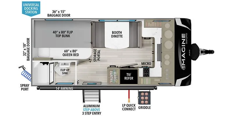 Grand Design Imagine AIM 15BH floor plan