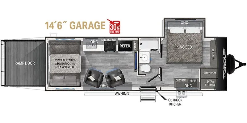 Heartland Torque TQ T274 floor plan