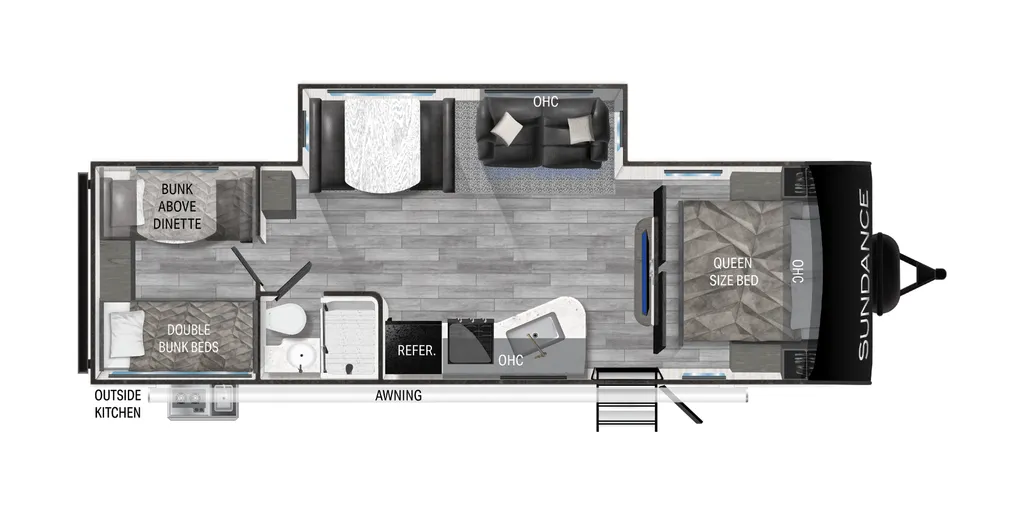 2018 Heartland Sundance 291QB floor plan