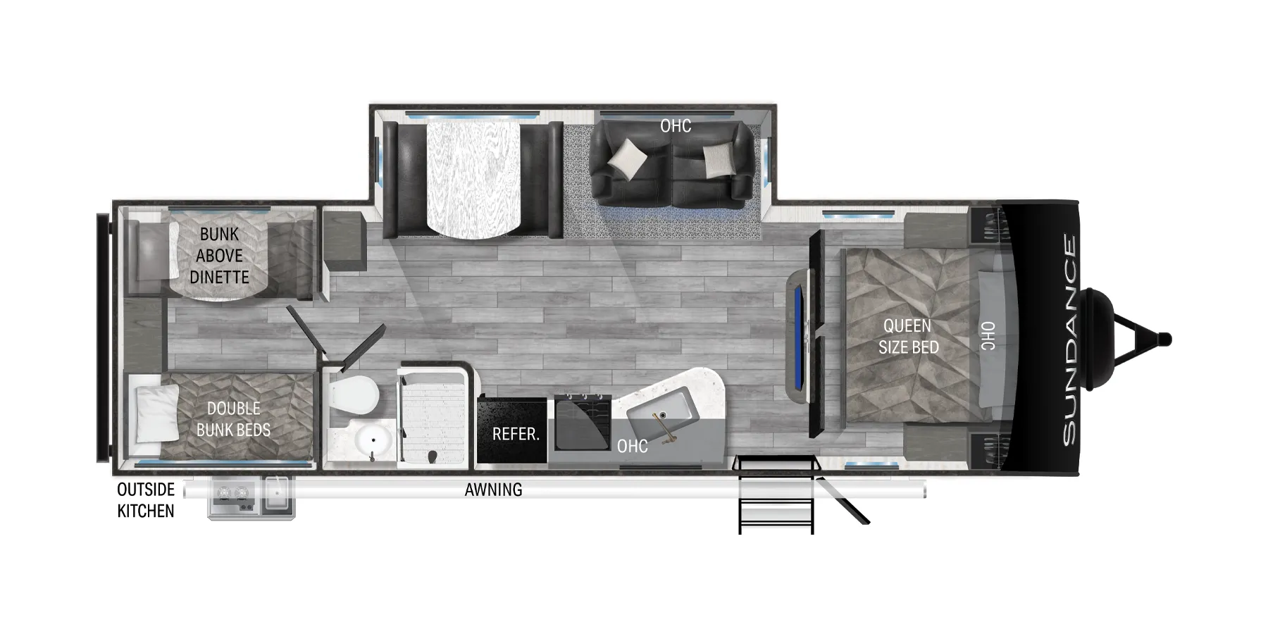 Heartland Sundance 291QB floor plan