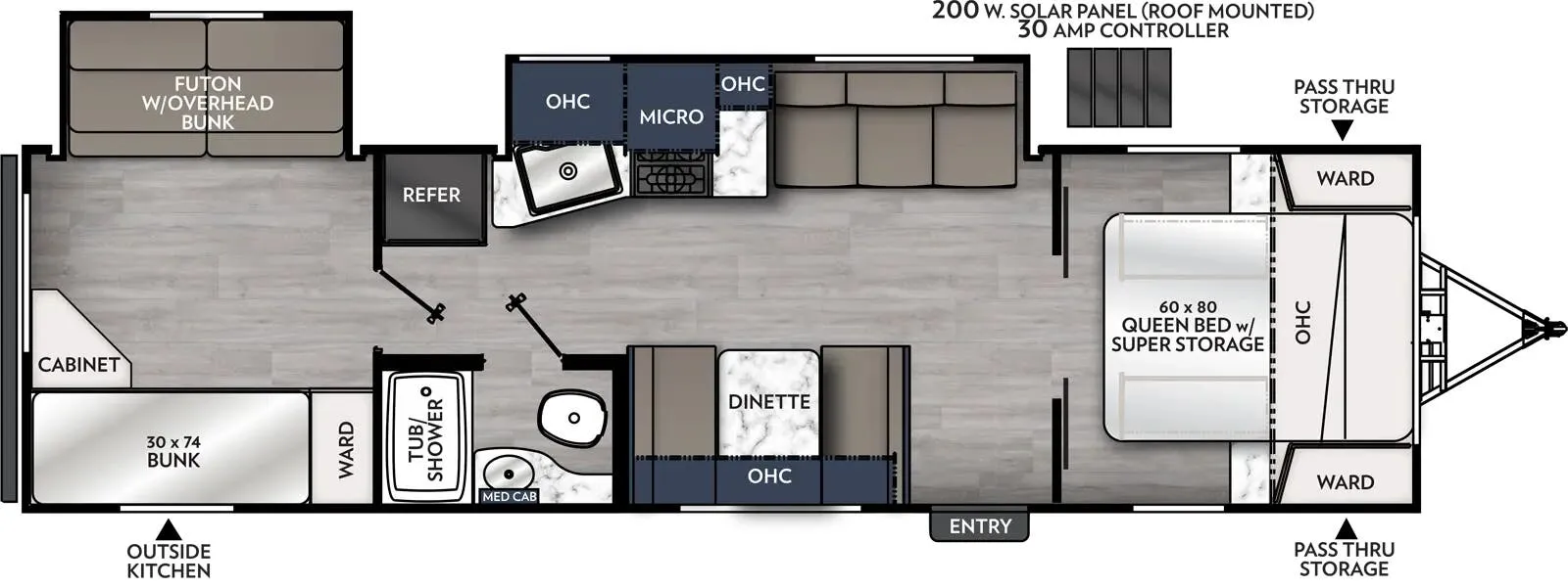 Coachmen Apex Ultra-Lite 300BHS floor plan