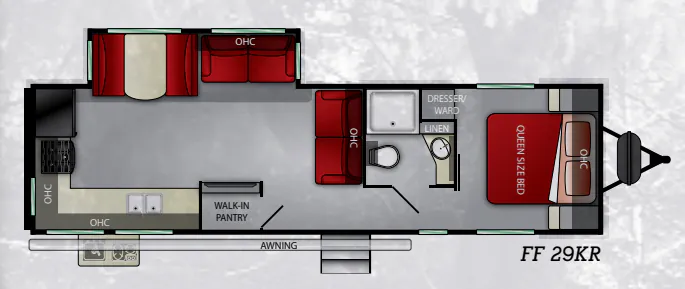 Cruiser RV Fun Finder 29 KR floor plan