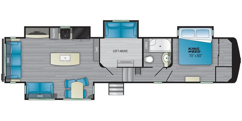 Heartland Bighorn Traveler BHTR 39 floor plan