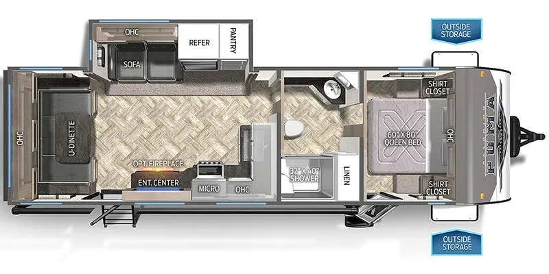 2023 Palomino Puma 26RLS floor plan