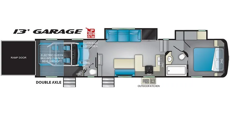 Heartland Road Warrior RW 392 floor plan